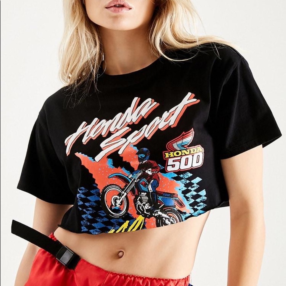Forever 21 - Honda Graphic Cropped T-Shirt